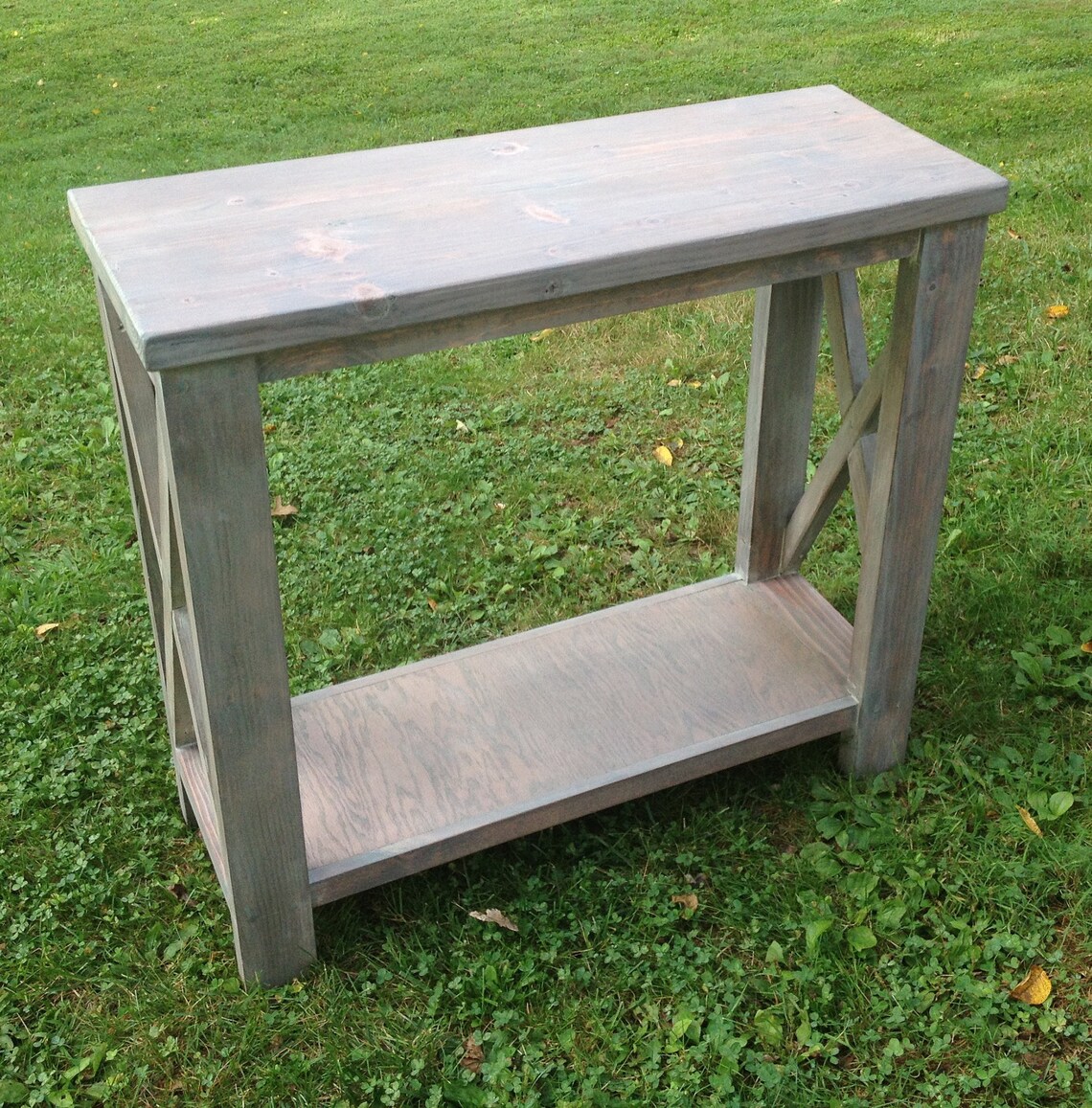 Custom Built Rustic Console Table X End Console Console Etsy