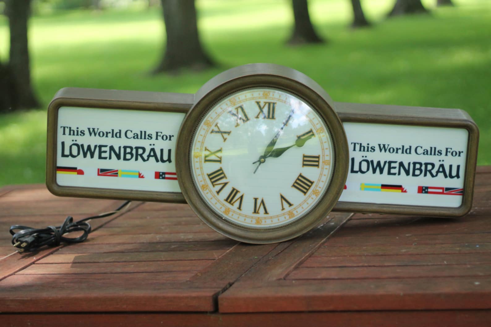 Vintage Lowenbrau Beer Clock Beer Gifts 1980s Man Cave Etsy