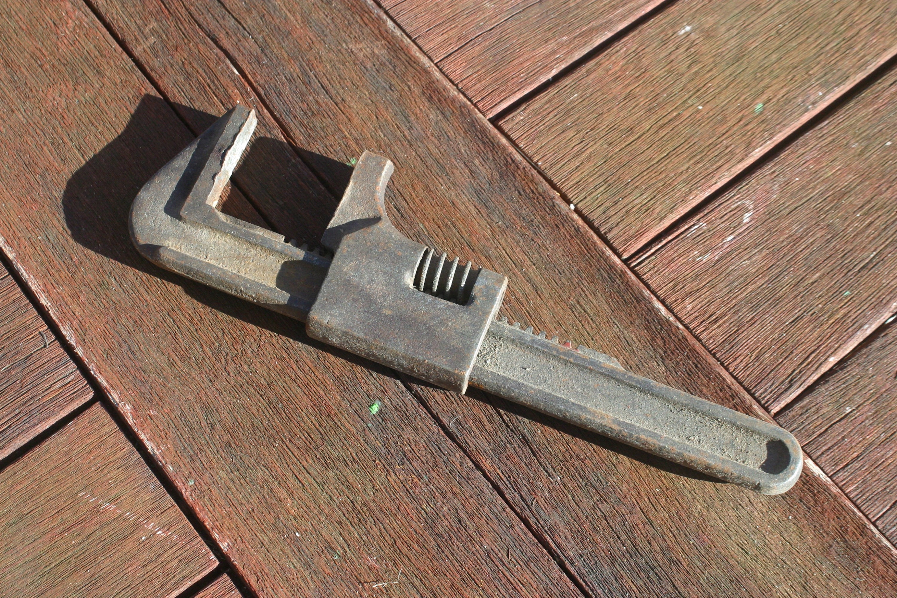 Antique Pipe Wrench Adjustable Wrench Antique Tools Hand Etsy