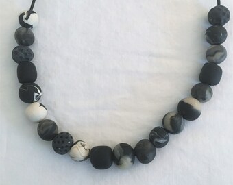 Handmade Clay Bead Necklace