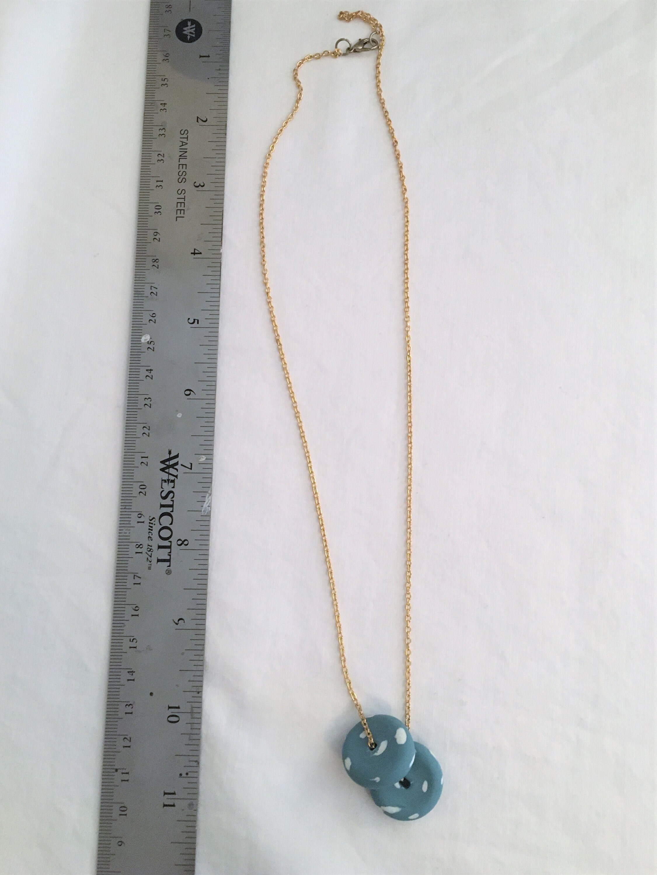 Handmade Clay Bead Necklace | Etsy
