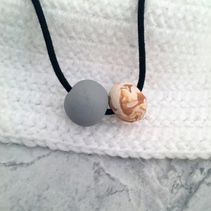 Extra Large Handmade Clay Bead Statement Necklace