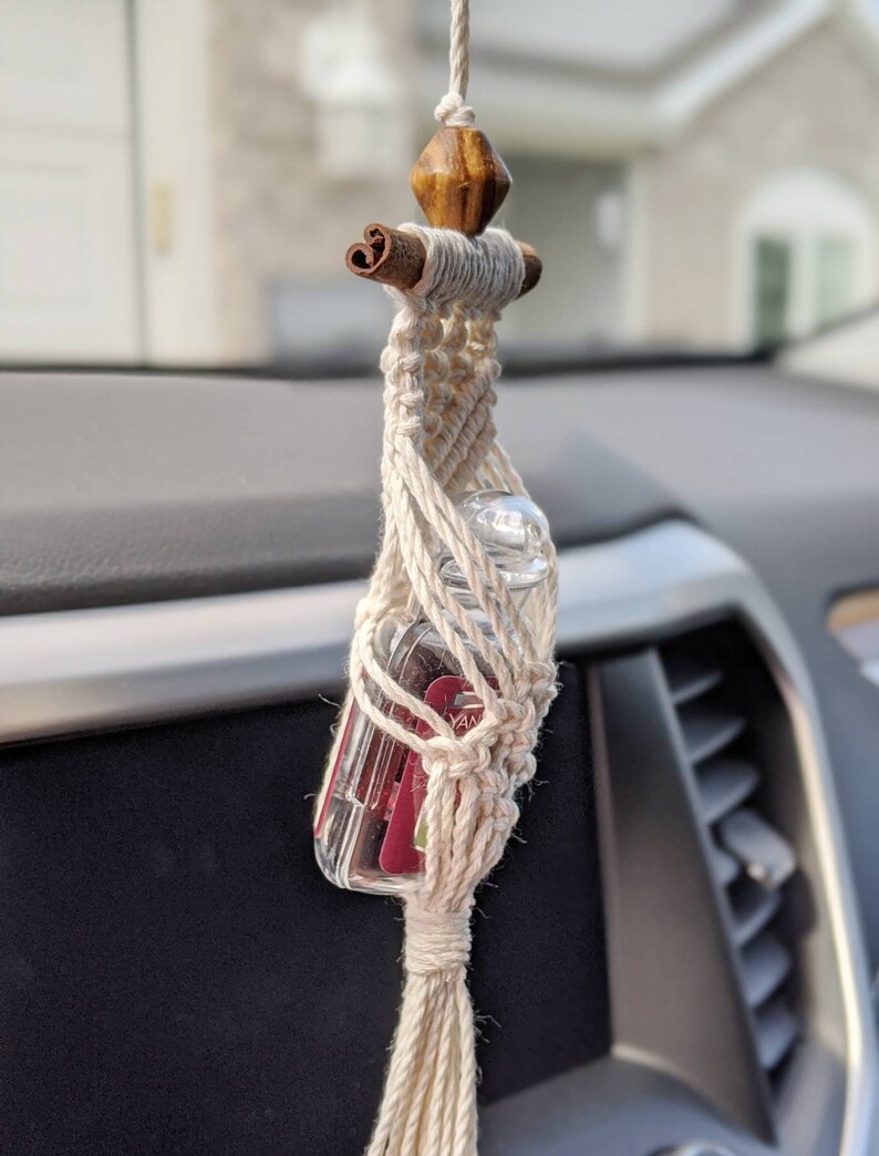 Boho Car Accessories Boho Decor Mini Macrame Hanging for Etsy