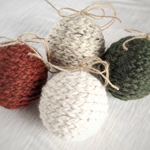 Décorations de Noël bohèmes : décoration de Noël en laine rustique