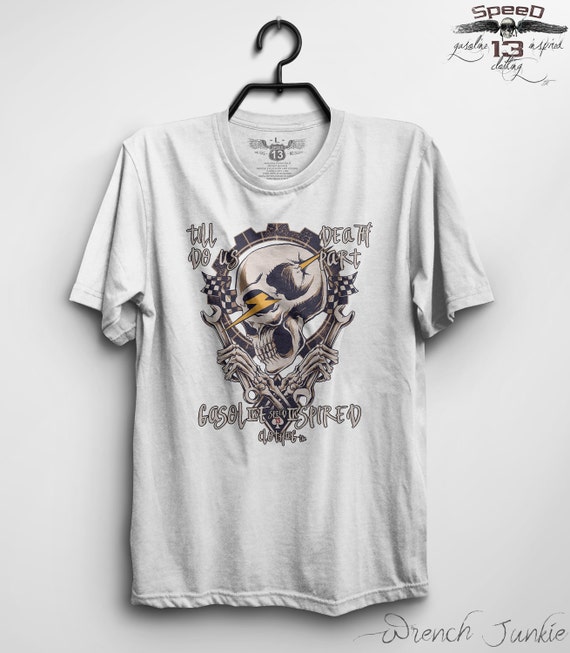 Wrench Junkie Motorcycle T Shirt Cafe Racer Biker Etsy