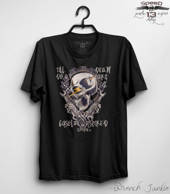 Wrench Junkie Motorcycle T Shirt Cafe Racer Biker Etsy