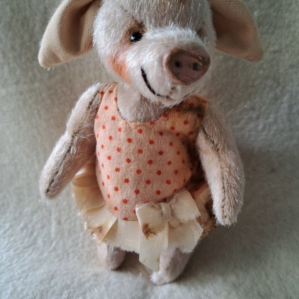Piggy, 14 cm - Bastelpackung - Ferkelchen- eine Handvoll Schweinchenglück