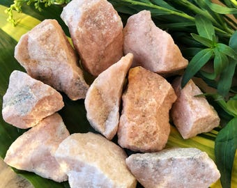 PEACH MOONSTONE Raw Crystals | Rough Gemstone Chunks for Crystal Healing, Yoga Reiki, Spiritual, Wicca, Shaman, Chakra Healing Gemstones