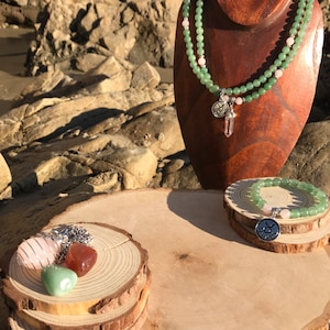 TAURUS Zodiac Gift Set 2 | Green Aventurine & Rose Quartz | April May Birthstone | Mala Necklace Bracelet, 108 Mala Beads, Astrology Gifts