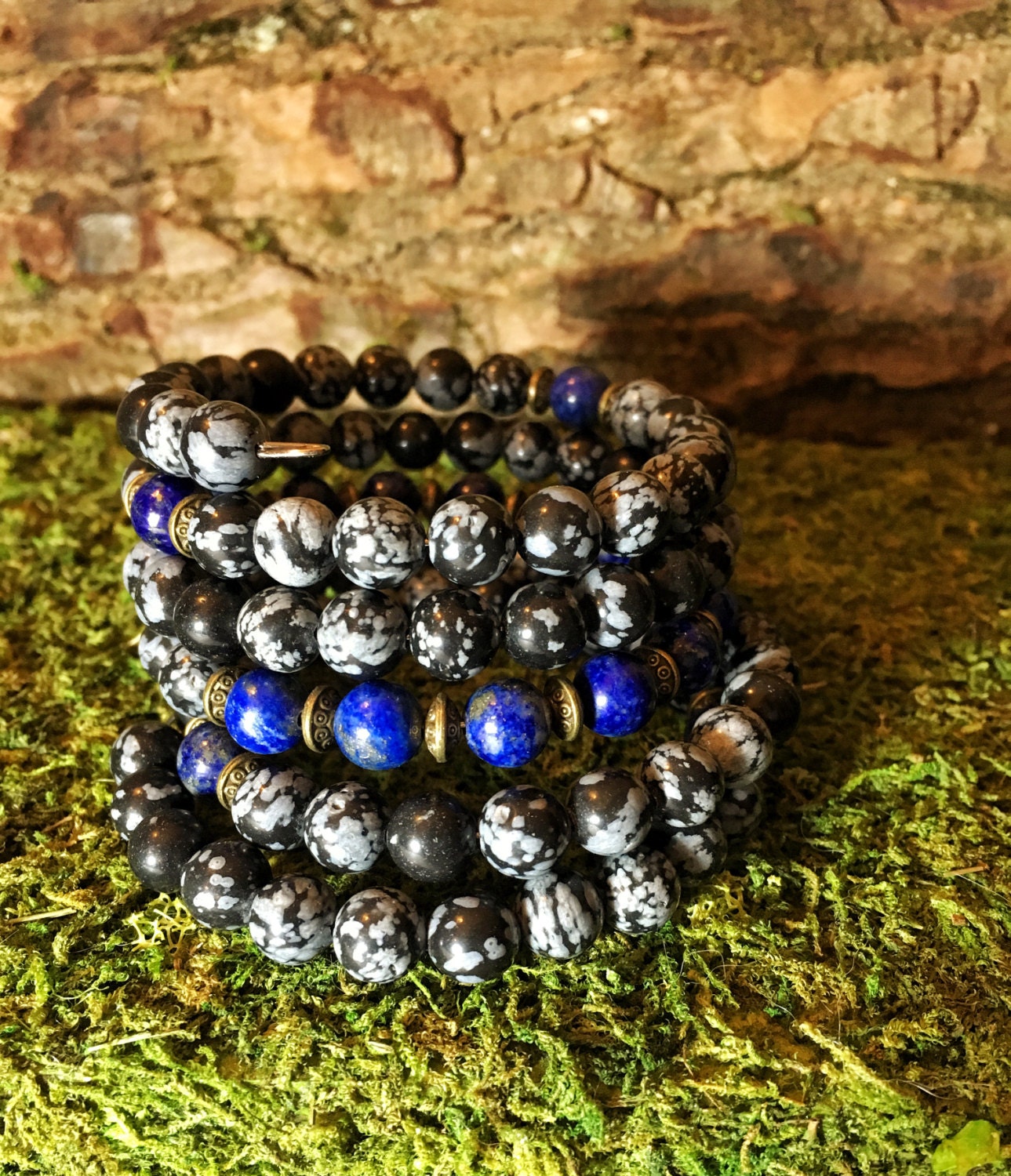 22 Round LAVA STONE BEADS 8MM WITH BLACK CORD ADJUSTABLE BRACELET at Rs 99  in Jaipur