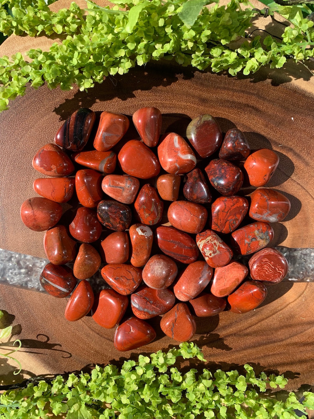 RED JASPER (grade A Natural) Tumbled Polished Stones Gemstone Rocks for ...