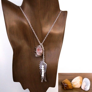 GEMINI 3-in-1 Gemstone Necklace Set w/ Botswana Agate, Citrine, Tiger Eye - Choose Length | Zodiac Astrology, May June Birthday Gift Gifts