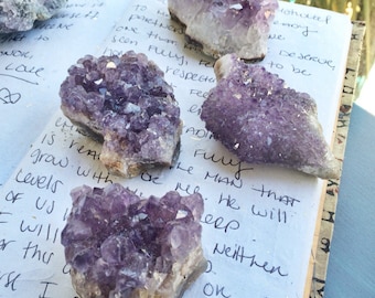 Amethyst Geodes from Brazil - 1-2" Crystal Geode - Raw Amethyst for Healing, Reiki, Sixth Chakra, Spiritual | Mayan Rose MayanRose