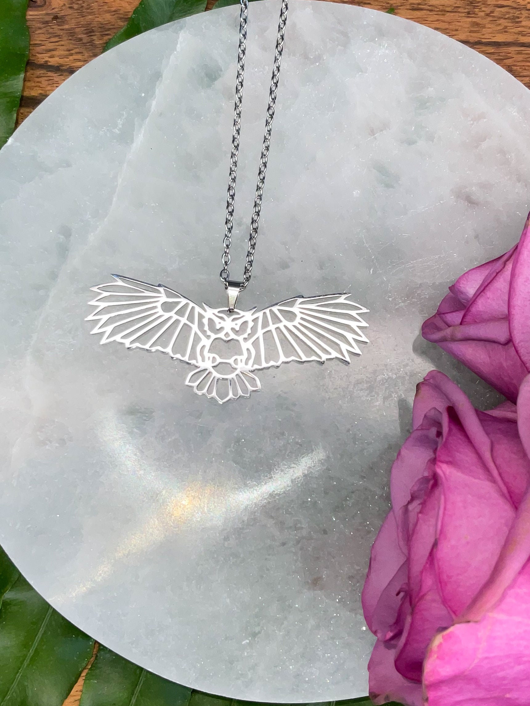 81stgeneration Collana Uomo Con Amuleto In Legno Intagliato A Mano - Totem Aquila In Argento 925, Design 3D, Talismano Sciamanico - 2