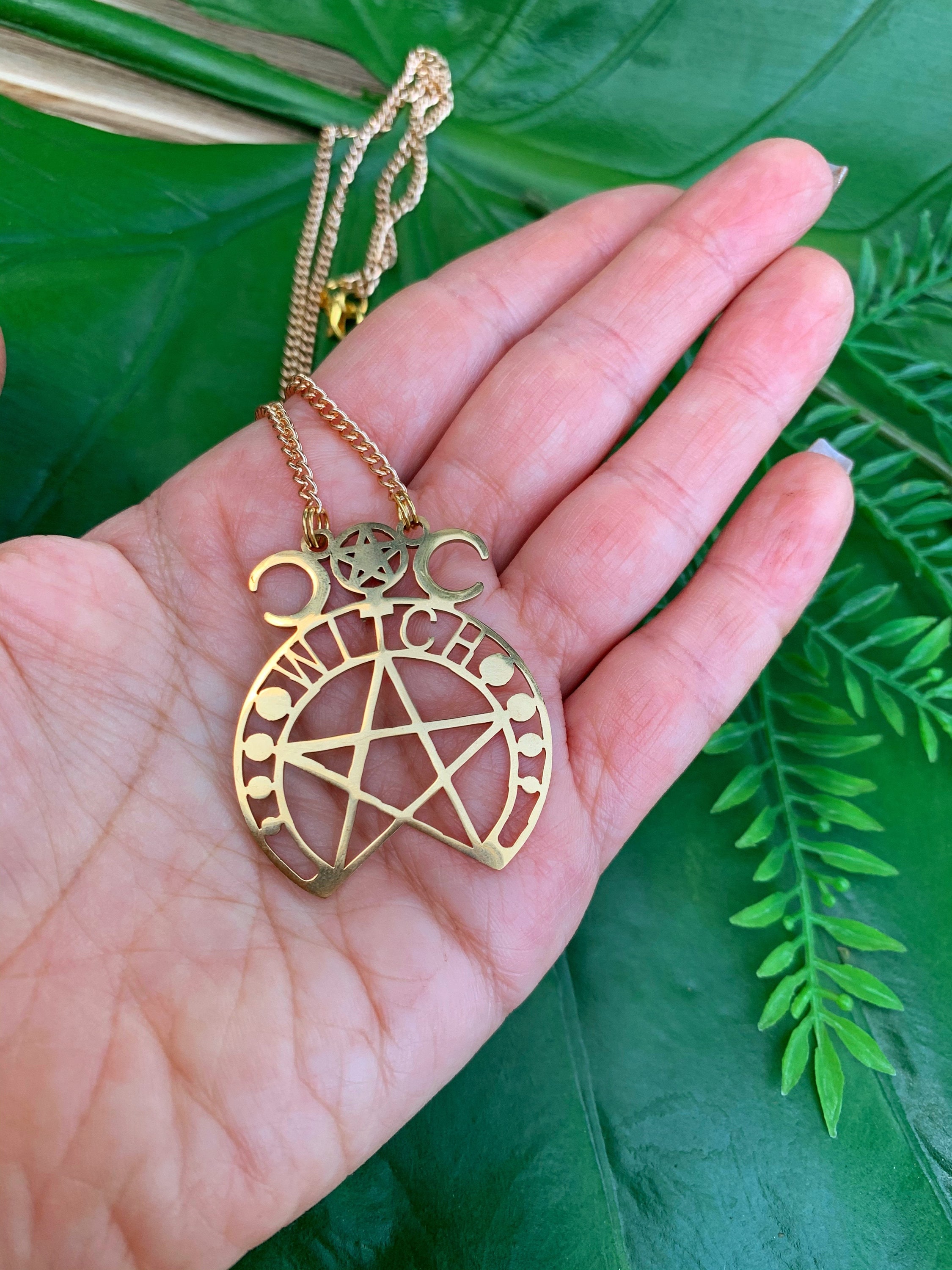 I made a pentacle charm! : r/witchcraft