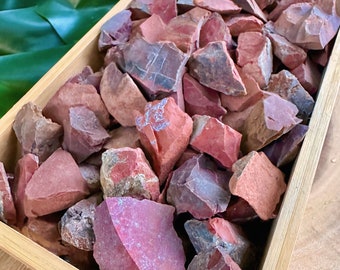 Wholesale Red Jasper Crystals, Bulk Rough Red Jasper Crystal Lot by Ounces / Pound, Natural Raw Red Jasper. Select 4oz, 8oz, 1lb, 2lbs, 5lbs
