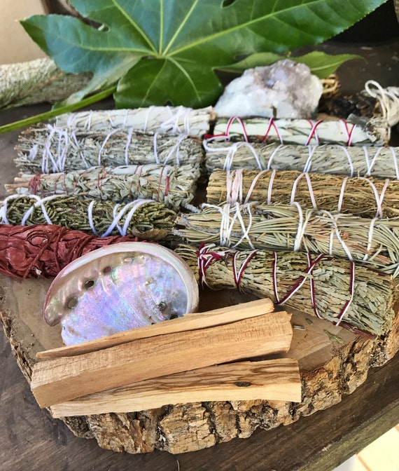 californian sage smudge stick set with Rose sage and Lavender Antibacterial