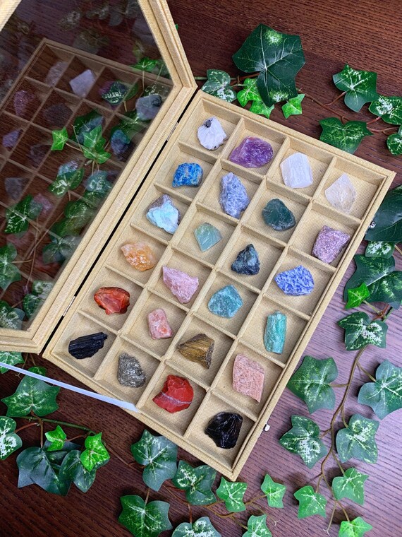 Raw Crystal Collectors Box Crystal Kit Crystal Gift Set Etsy
