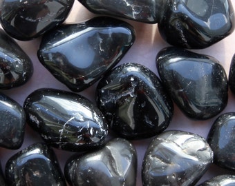 ONYX (Grade A Natural) Tumbled Polished Stones Gemstone Rocks for Healing, Yoga, Meditation, Reiki, Wicca, Crafts, Jewelry Supplies