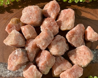 RAW SUNSTONE Crystals (Grade A Natural) Rough Gemstone Rocks for 3rd Third Chakra Healing, Yoga, Meditation, Reiki, Sun Stone, Solar Plexus