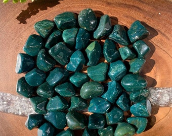 BLOODSTONE (Grade A Natural) Tumbled Polished Stones Gemstone Rocks for Healing, Yoga, Meditation, Reiki, Wicca, Crafts, Jewelry Supplies