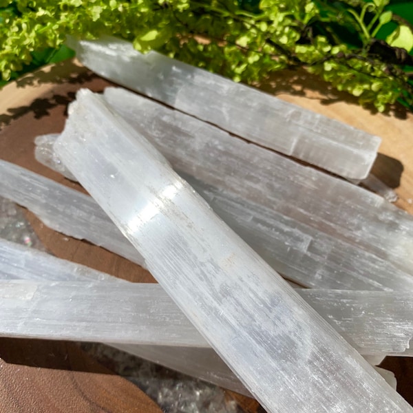 9 in. SELENITE Wand LARGE | Magic Fairy Wands | Crystal Healing | Selenite Stick | Meditation, Wicca, Metaphysical Tool |