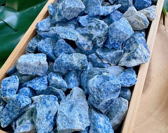 Wholesale Sodalite Crystals, Bulk Rough Crystal Lot by Ounces / Pound, Natural Raw Blue Sodalite Gemstones, Select 4oz, 8oz, 1lb, 2lbs, 5lbs