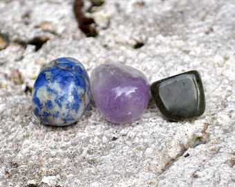 SAGITTARIUS Crystal Set | Sodalite, Labradorite, Amethyst | Gemstones | Astrology Zodiac, Meditation Yoga, November December Birthday