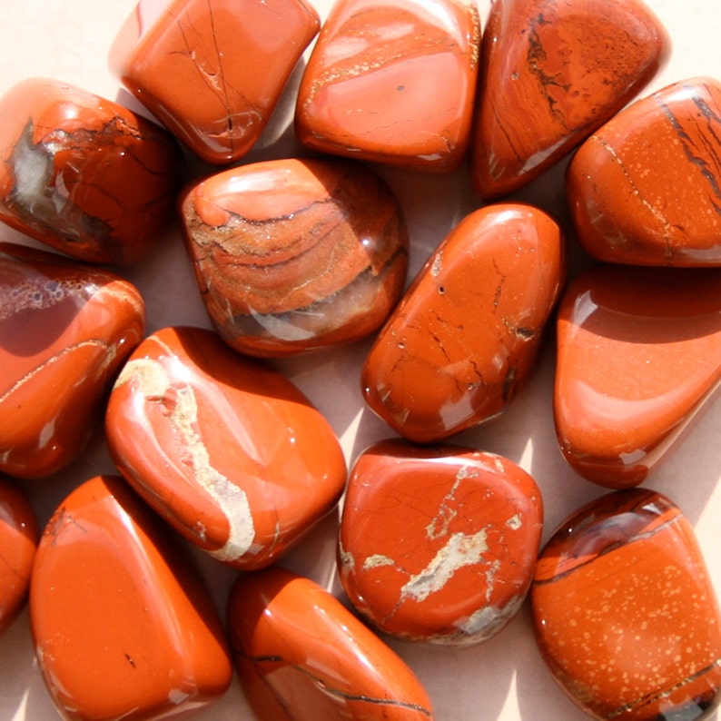 RED JASPER (grade A Natural) Tumbled Polished Stones Gemstone Rocks for ...