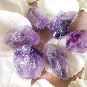 Raw AMETHYST (Grade A Natural) Rough Purple Quartz Crystal Stone, Gemstones for Healing, Yoga Meditation, Reiki, Wicca, Crafts Jewelry image 3