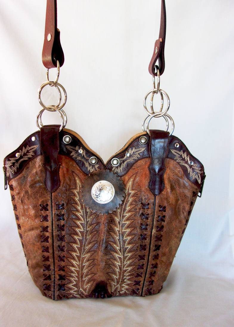 Western Handbag Western Purse Western Shoulder Bag Cowboy Etsy