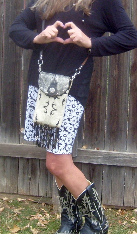purses made from cowboy boots
