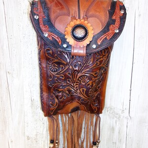 Western Cowboy Brown Fringe Crossbody Bag main image 0