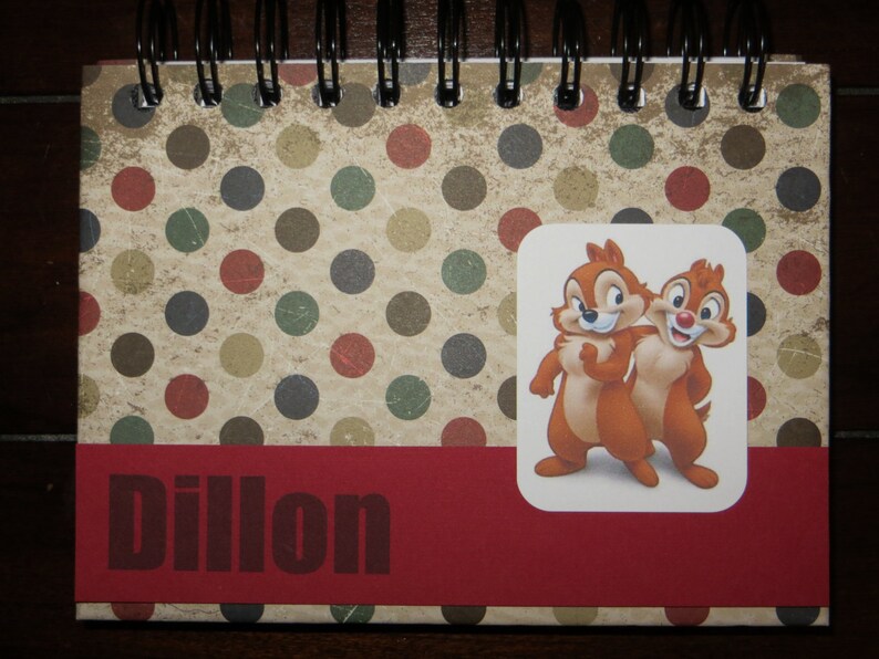 Personalized Disney Autograph & Photo Book Chip and Dale Chip N Dale image 1