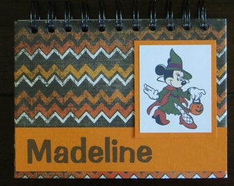 Personalized Disney Autograph & Photo Book  - Minnie Mouse - Halloween Theme