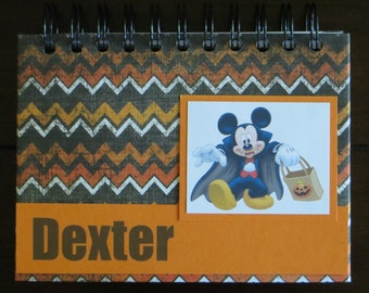 Personalized Disney Autograph & Photo Book  - Mickey Mouse - Halloween Theme