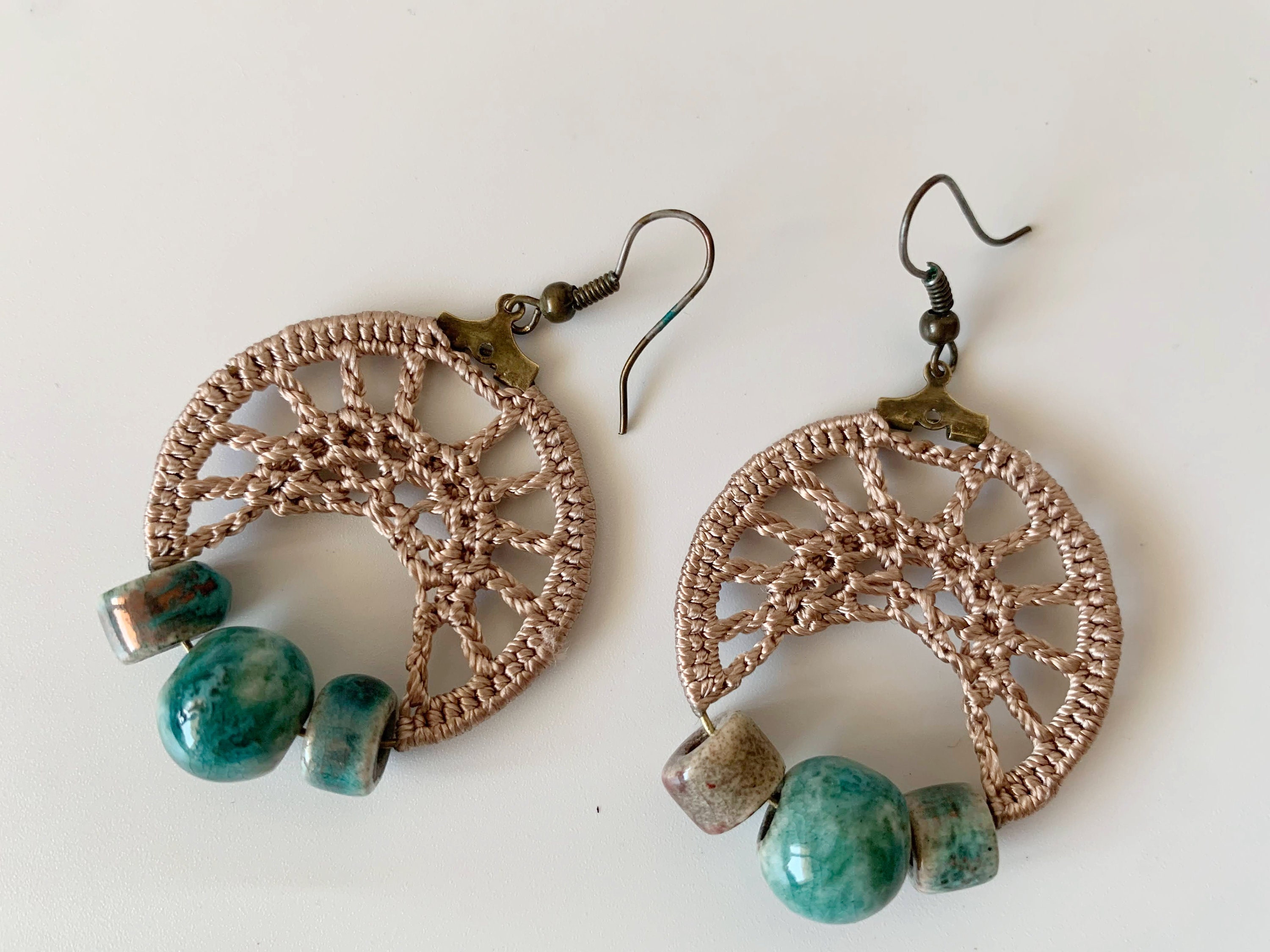 Crochet Earrings Pattern, Crochet Hoop Earrings PDF Tutorial, DIY Crochet Earrings Step By Step Guide , Crochet Jewelry Making Photo Ebook - Thumbnail 6