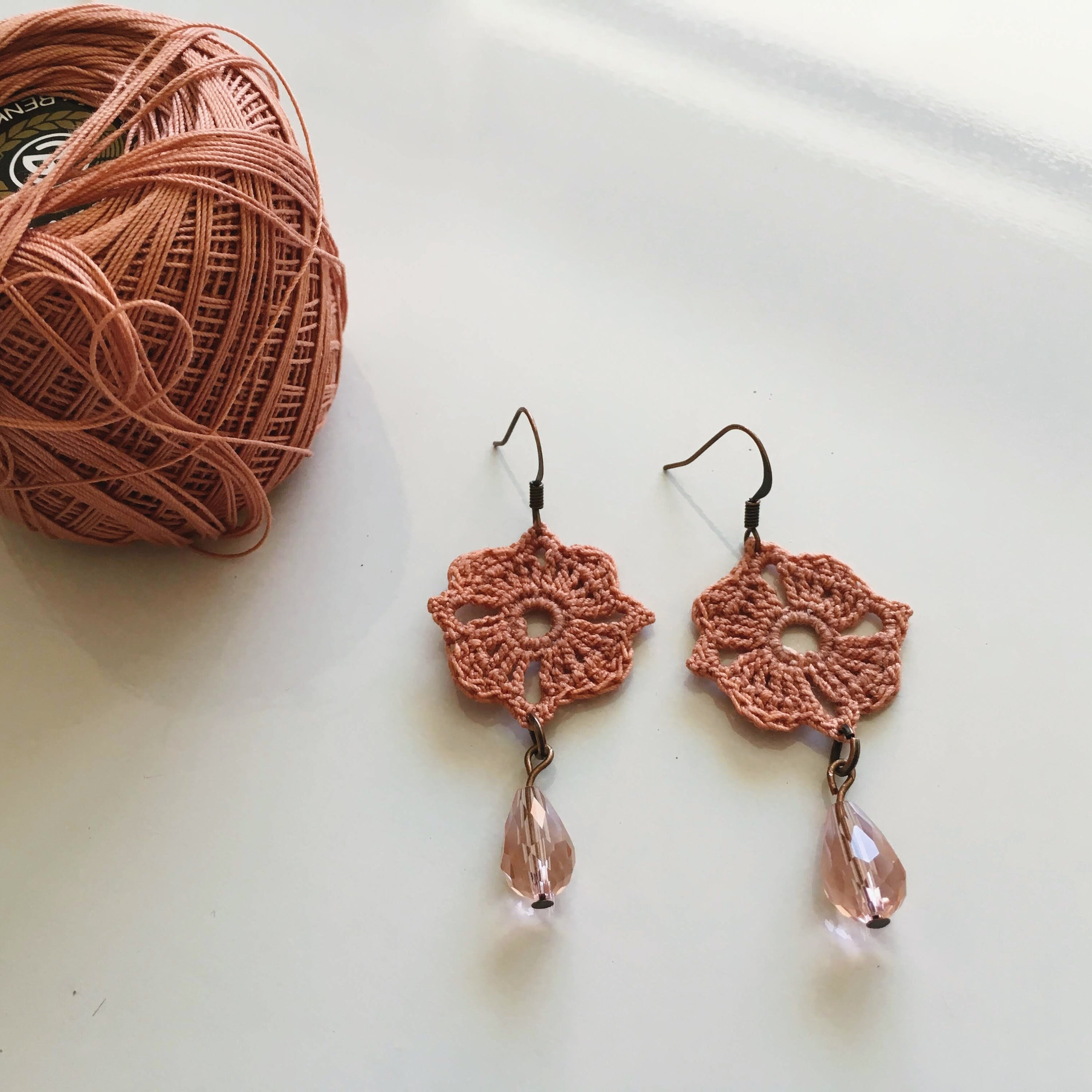 Bundle of 4 Crochet Earrings PDF Tutorials, DIY Earrings Instant Download Crochet Pattern, Jewelry Making Photo Ebook Crochet Tutorial - Thumbnail 3
