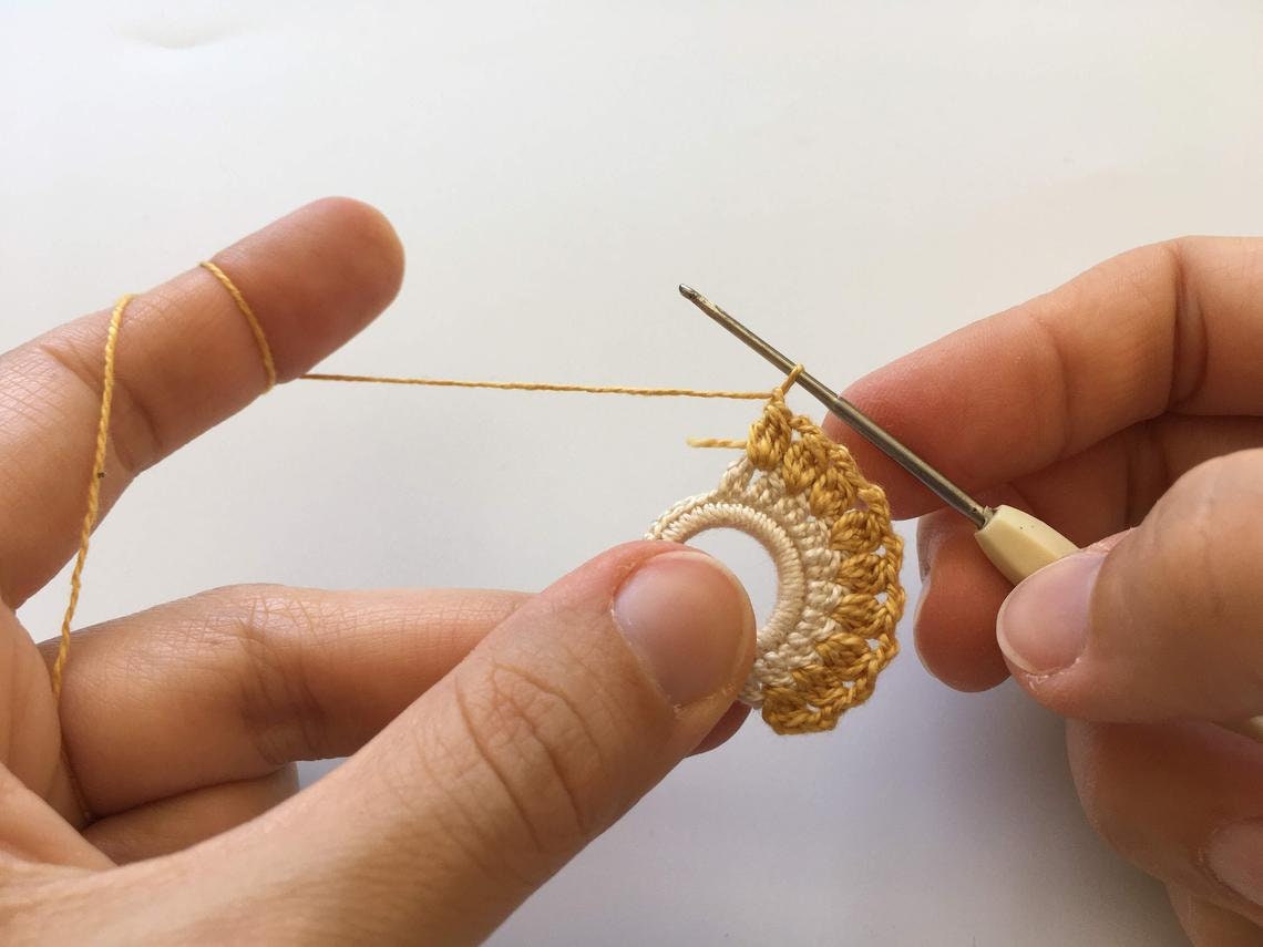 Bundle of 4 Crochet Earrings Tutorials, Jewelry Making Crochet PDF Pattern, DIY Crochet Jewelry Tutorial, Instant Download Crochet Ebook - Thumbnail 7