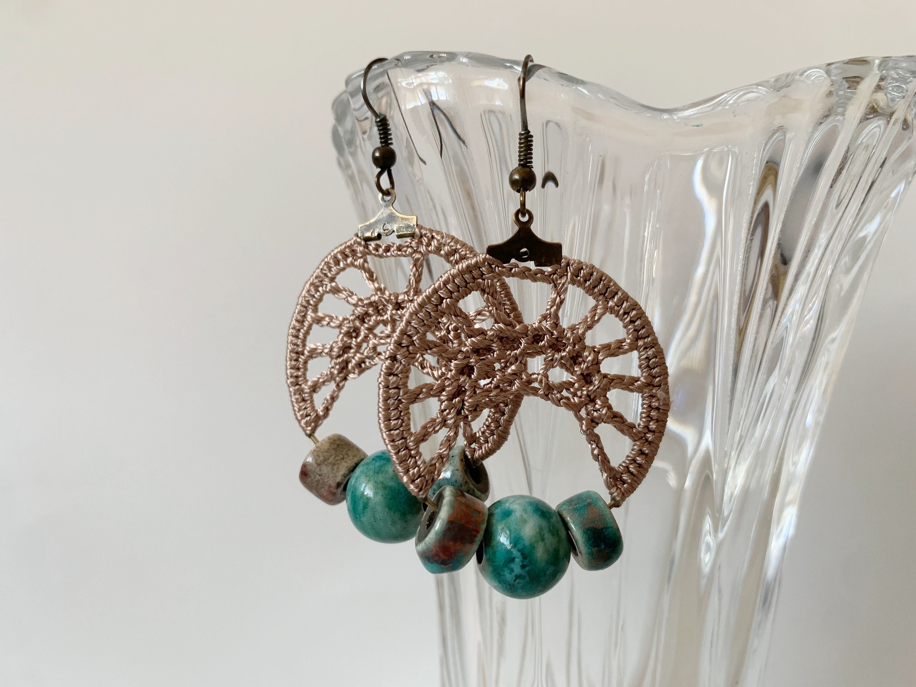 Crochet Earrings Pattern, Crochet Hoop Earrings PDF Tutorial, DIY Crochet Earrings Step By Step Guide , Crochet Jewelry Making Photo Ebook - Thumbnail 5