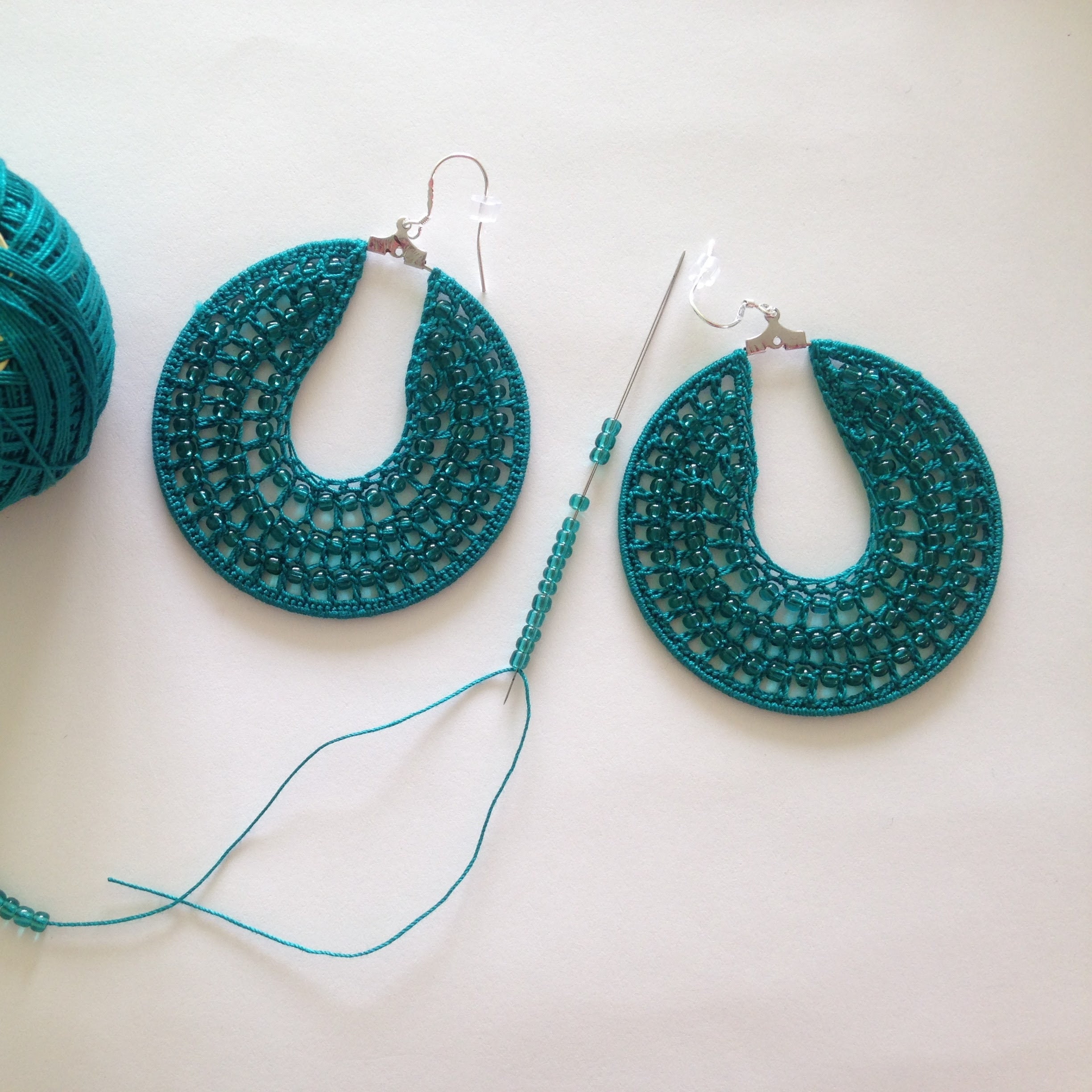 Crochet earrings online hot sale