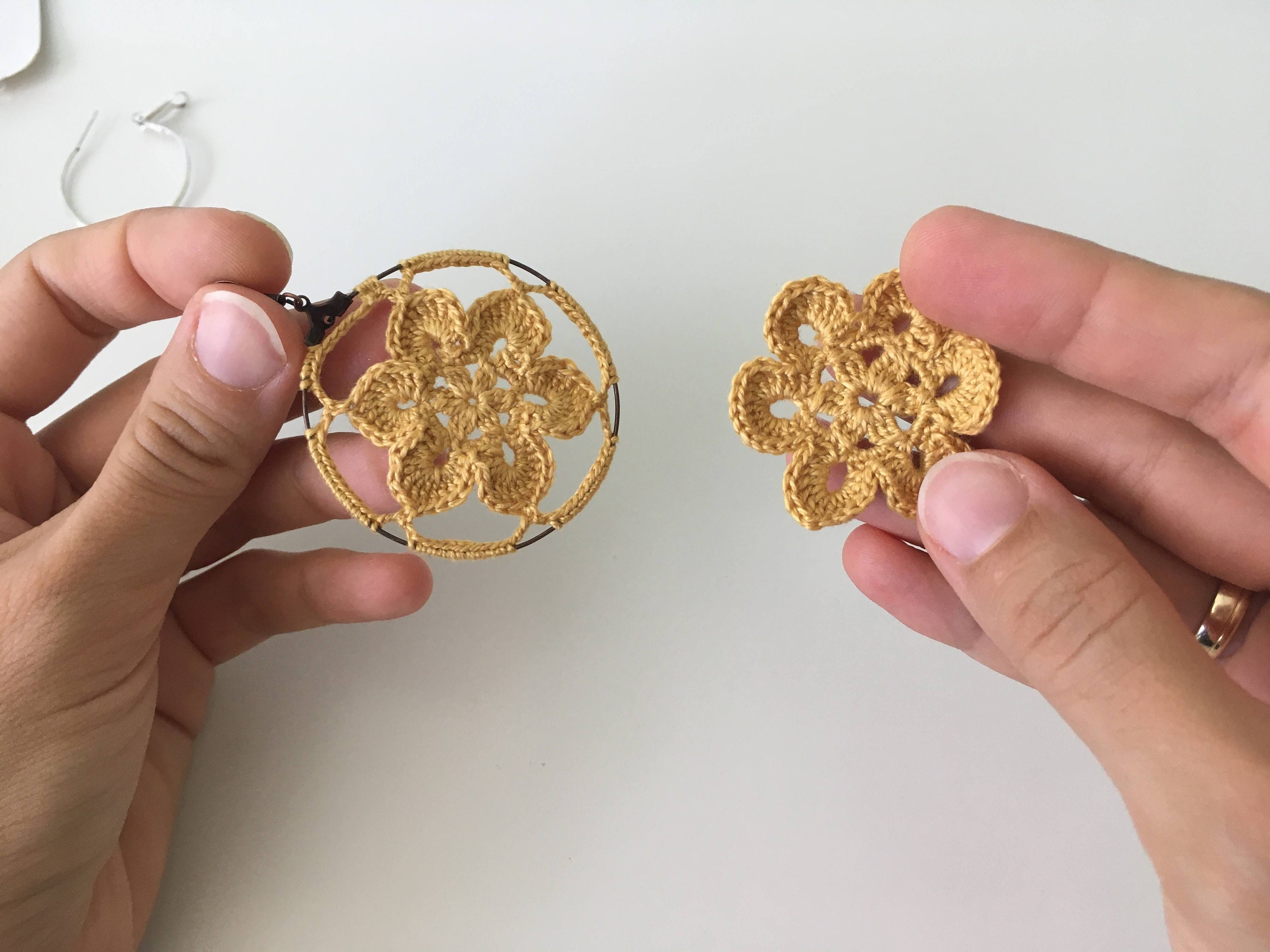 Crochet Earrings PDF Pattern, Micro Crochet Tutorial, Crochet Earrings PDF File, Instant Download Crochet Jewelry PDF, Digital Photo Ebook - Thumbnail 7