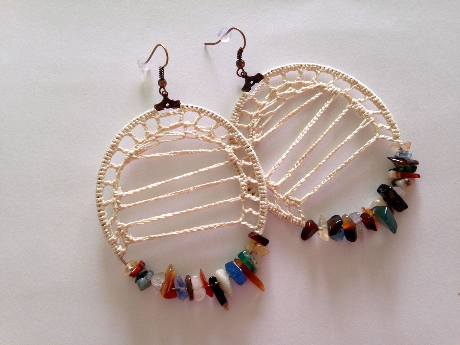 Crochet Earrings Pattern, Beaded Hoop Earrings Crochet Ebook, DIY Crochet Jewelry Tutorial, Instant Download Jewelry Making PDF Pattern - Thumbnail 5