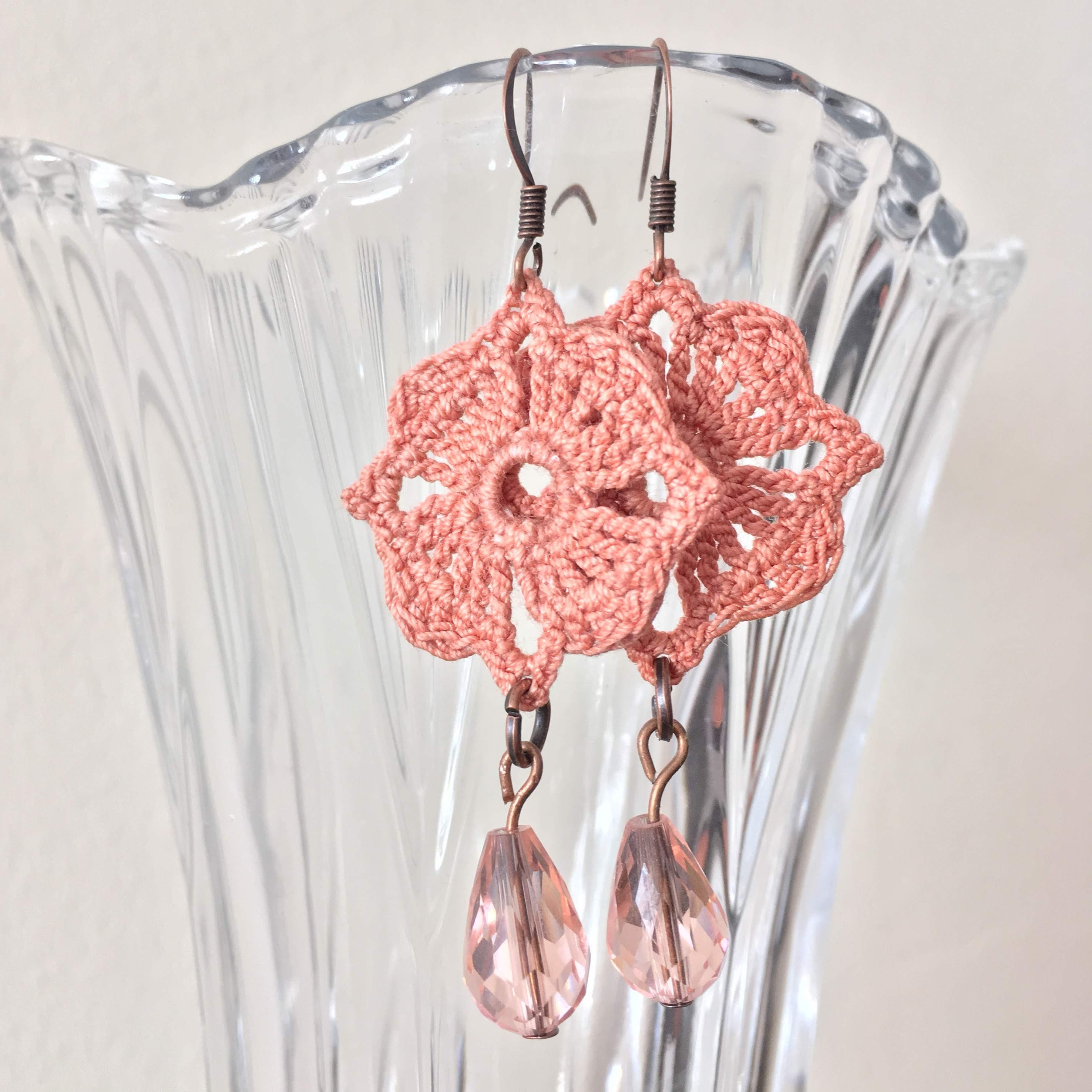 Bundle of 4 Crochet Earrings PDF Tutorials, DIY Earrings Instant Download Crochet Pattern, Jewelry Making Photo Ebook Crochet Tutorial - Thumbnail 2