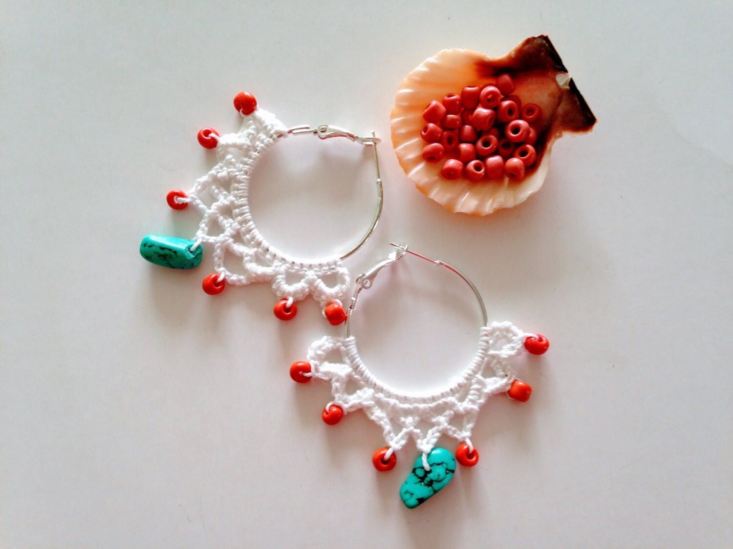 Summer Earrings Crochet Pattern, Crochet Earrings PDF, DIY Crochet Jewelry Tutorial Instant Download File, Jewellery Making Photo Ebook - Thumbnail 5
