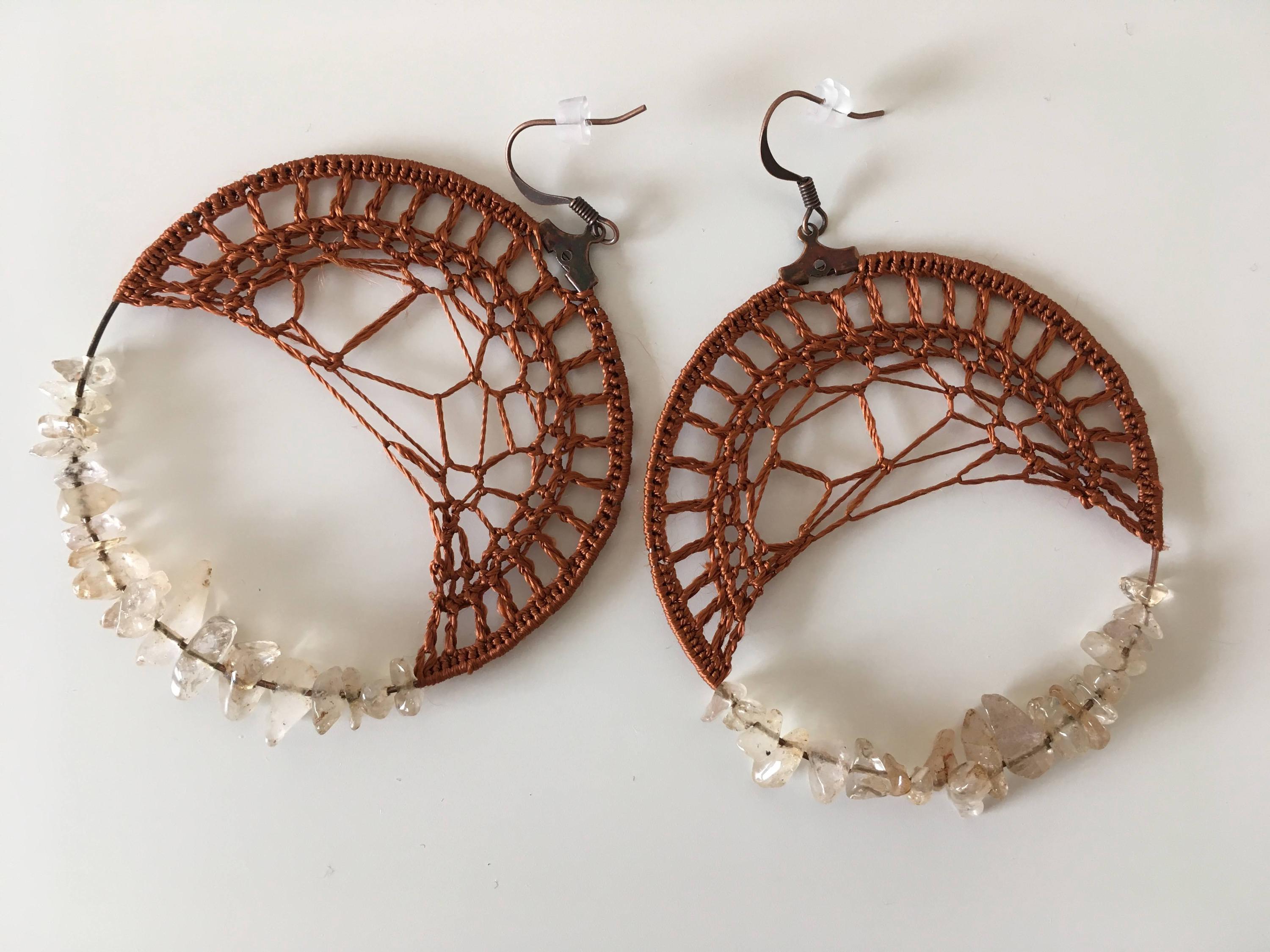 4 Crochet Earrings Tutorials, Crochet Jewelry PDF Pattern, Crochet Tutorial, Hoop Earrings Photo Ebook, DIY Earrings, Crochet PDF Tutorials - Thumbnail 2