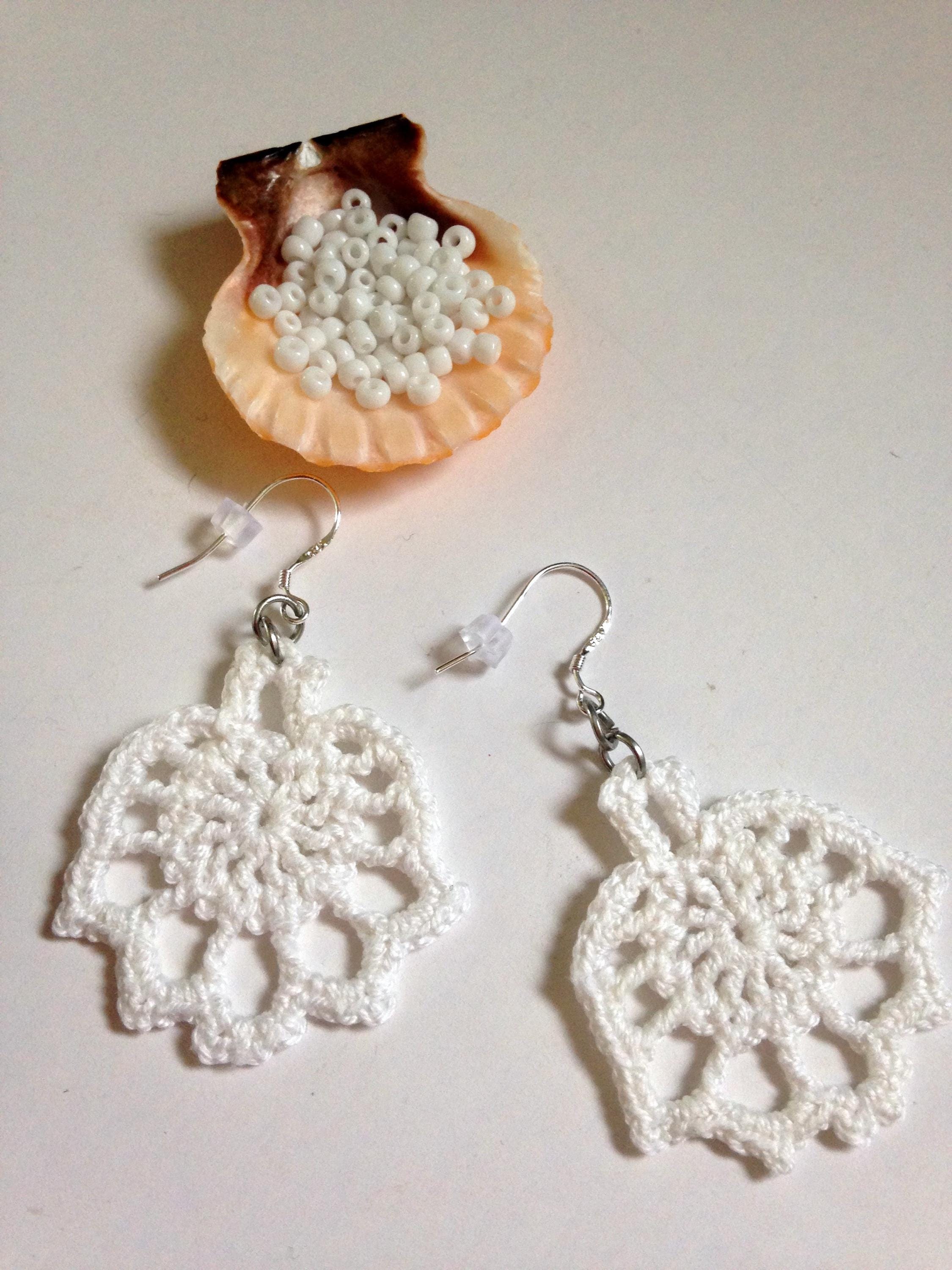 Angel Earrings Crochet PDF Tutorial, Crochet Earrings Pattern, DIY Crochet Jewelry, Crochet Photo Ebook, Instant Download Crochet Pattern - Thumbnail 2