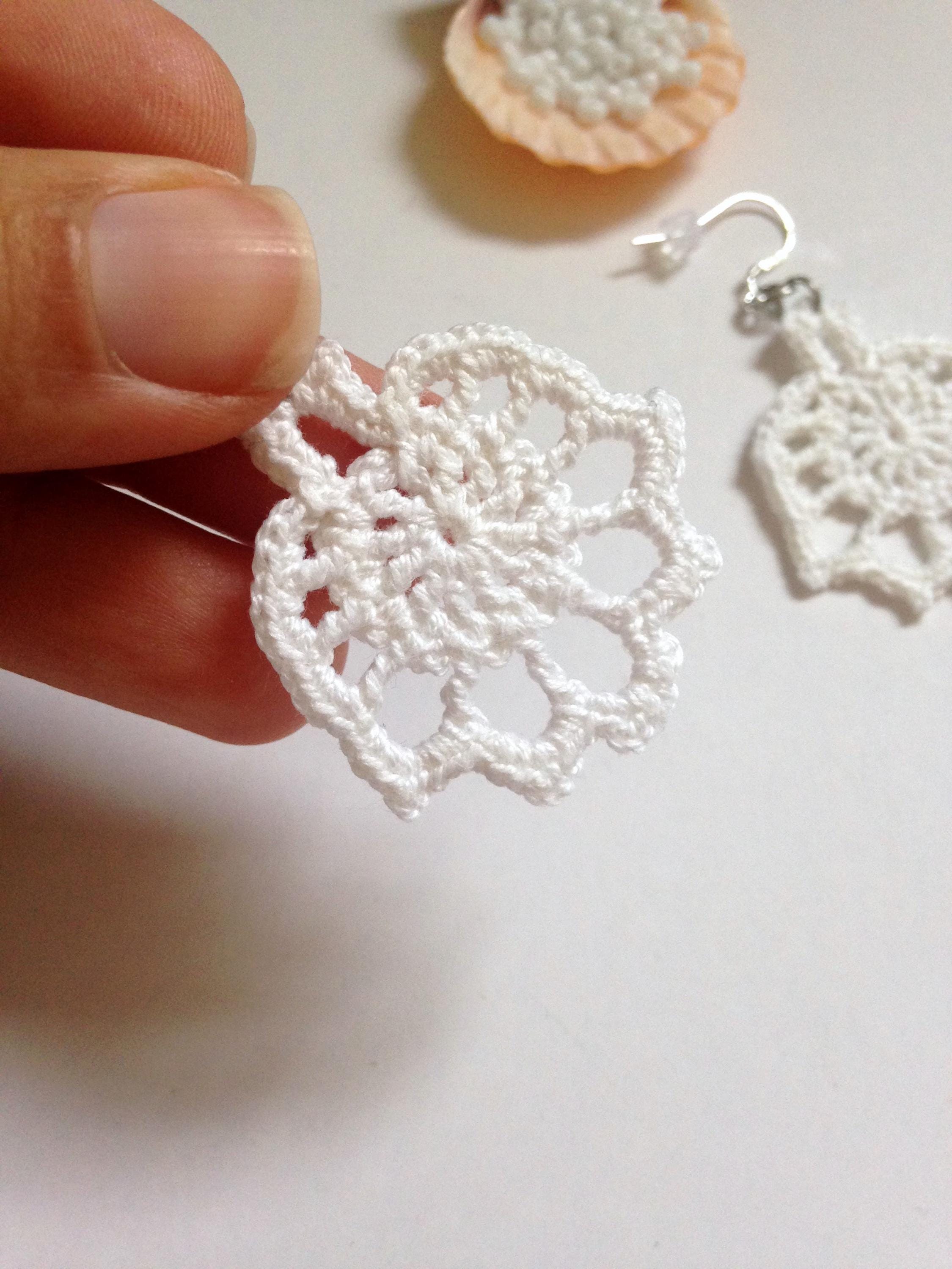 Angel Earrings Crochet PDF Tutorial, Crochet Earrings Pattern, DIY Crochet Jewelry, Crochet Photo Ebook, Instant Download Crochet Pattern - Thumbnail 4