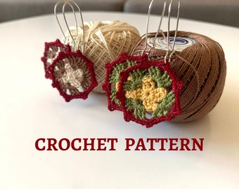Beginner Friendly Earrings Crochet Pattern, Granny Square Micro Crochet PDF Tutorial, DIY Easy Crochet Pattern, Jewelry Making Digital Ebook