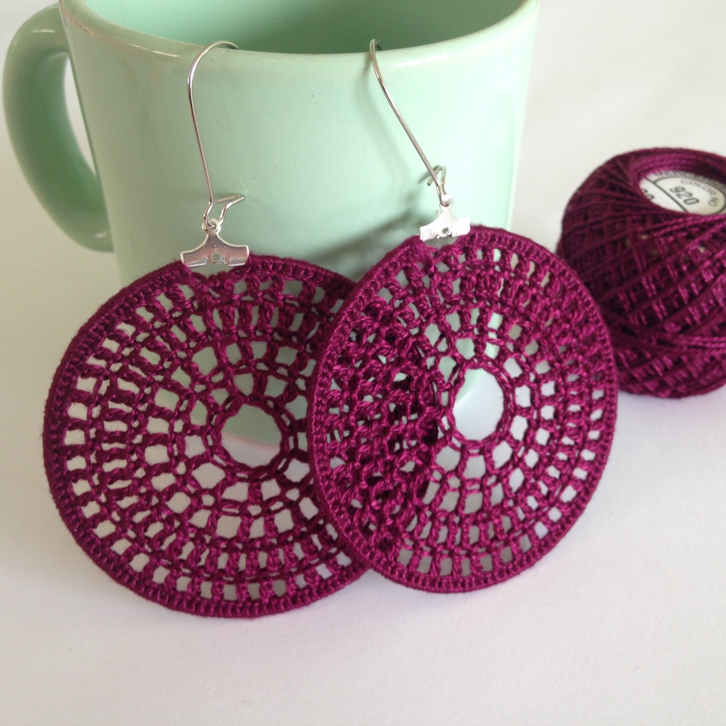 Bundle of 9 Crochet Hoop Earrings PDF Tutorials, Instant Download Crochet Pattern, Jewelry Making Photo Ebook, DIY Earrings Crochet Tutorial - Thumbnail 5
